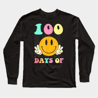 100 Days Of School Teacher Kids 100th Day Of School Long Sleeve T-Shirt